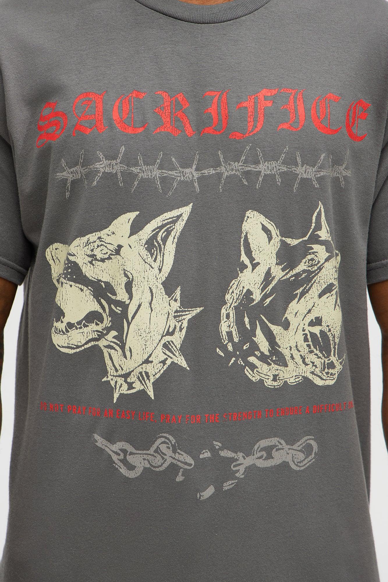 Endure Difficult Times Short Sleeve Tee - Charcoal Product Image