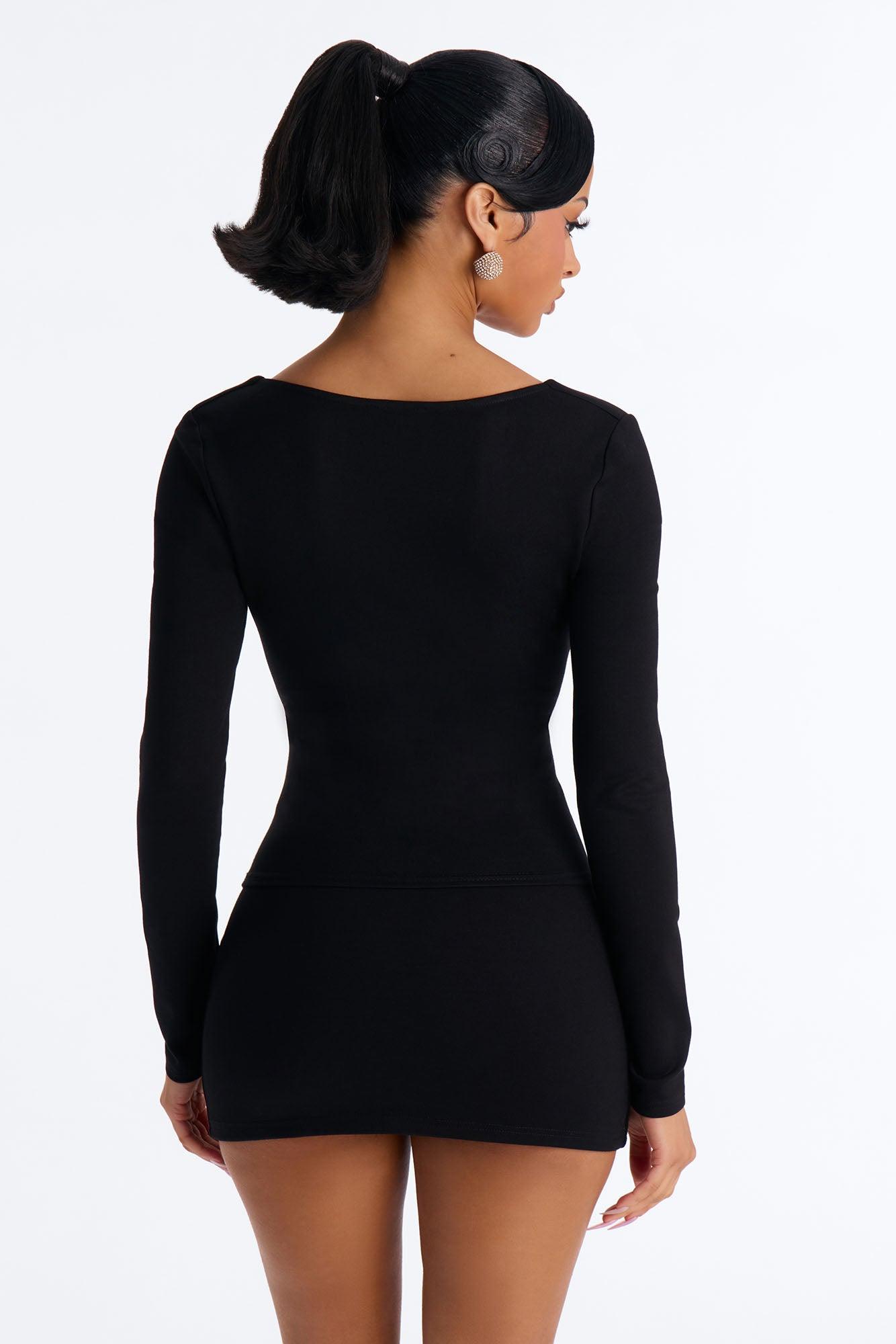 Sweet Angel Micro Mini Skirt Set - Black Female Product Image