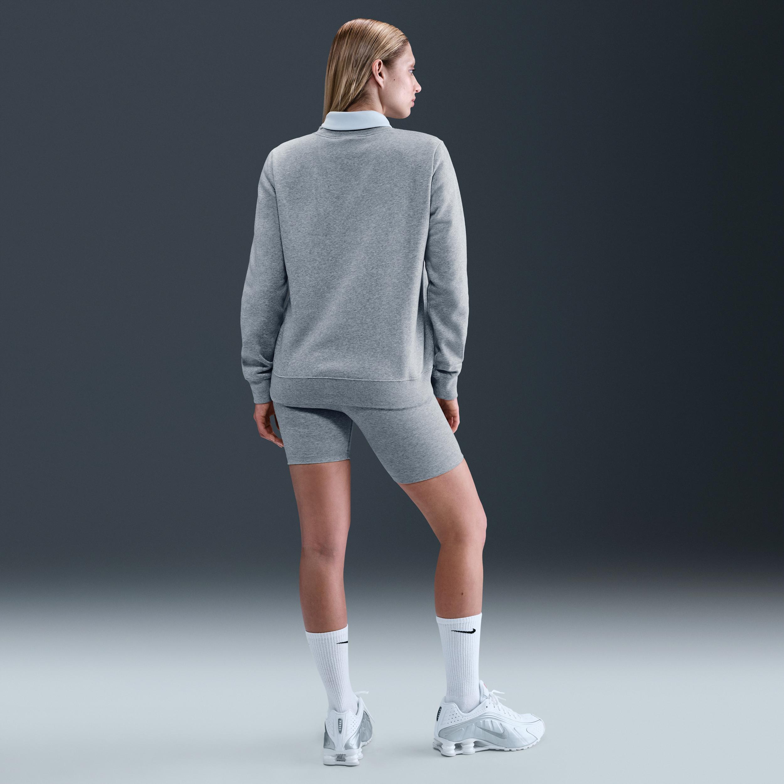 Womens Nike Sportswear Club Fleece Crew-Neck Sweatshirt | DQ5473-063 Product Image