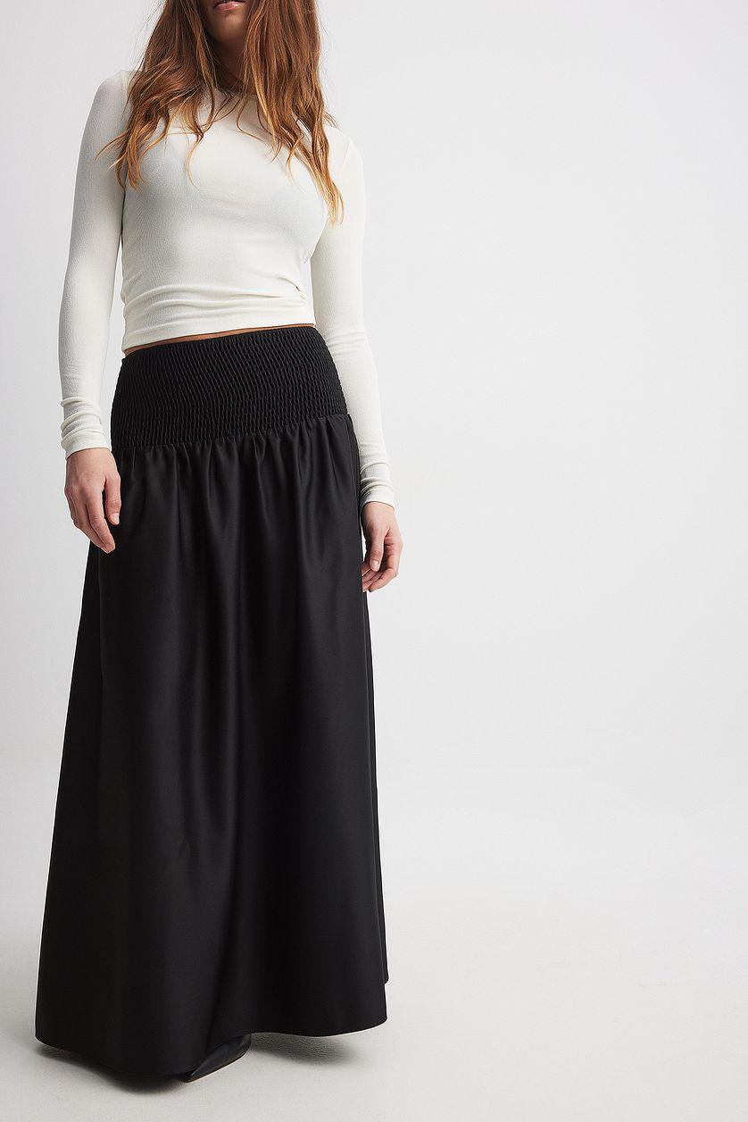 Satin Voluminous Maxi Skirt Product Image