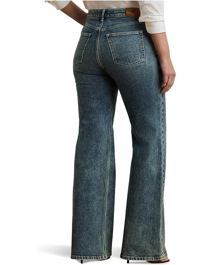 Plus Size High-Rise Wide-Leg Cropped Jeans Product Image