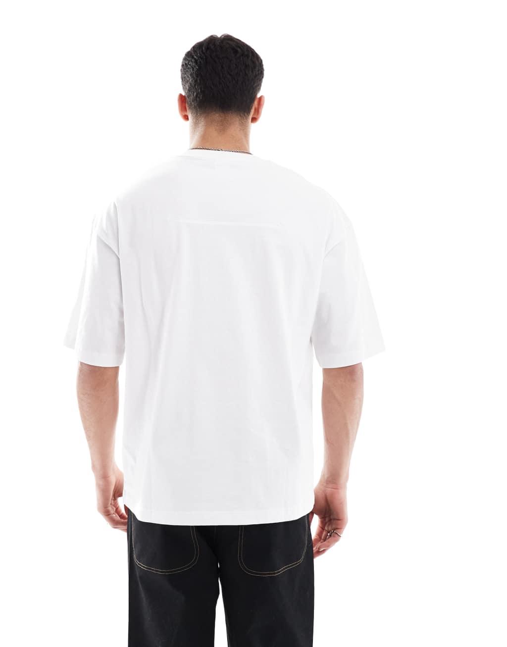 Bershka Oversized T-Shirt In White  Product Image