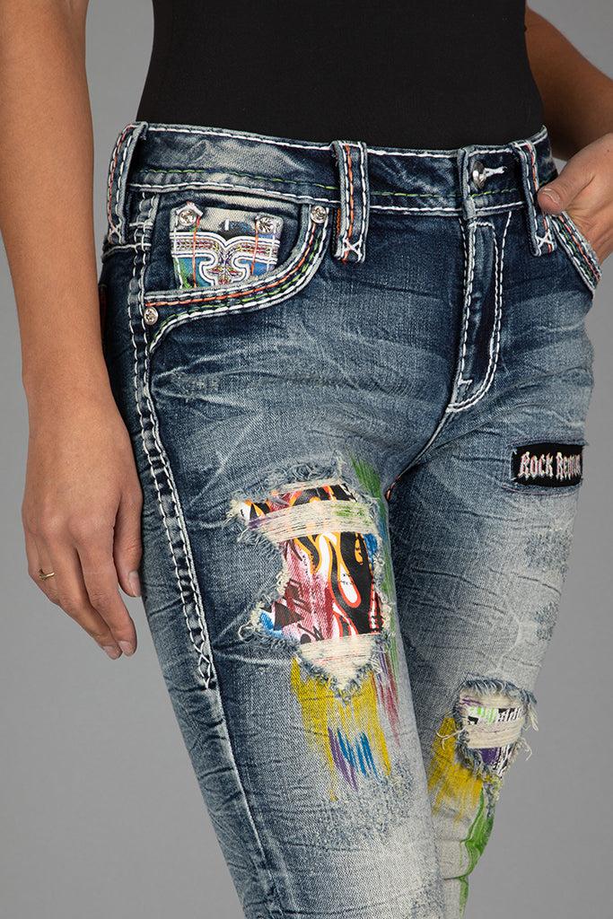 Harlow Mid-Rise Skinny Jeans Product Image