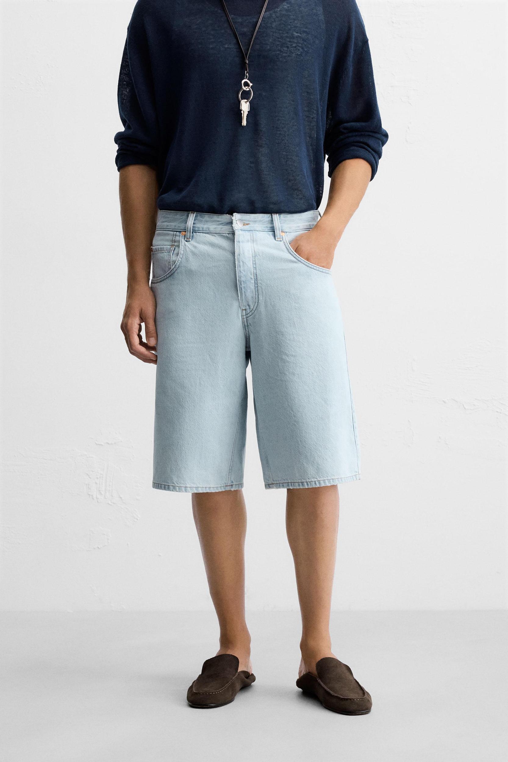 BAGGY FIT DENIM SHORTS Product Image