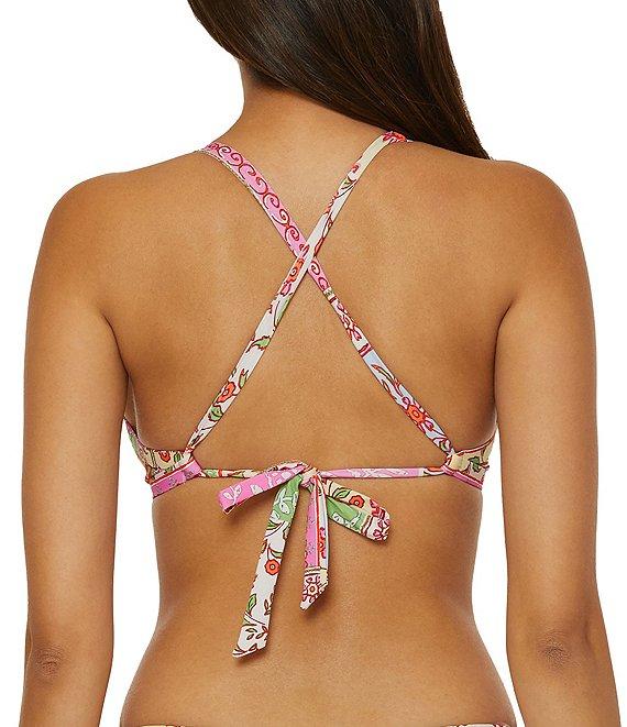 Lucky Brand Seville Color Block Printed Tab Side Hipster Swim Bottom Product Image