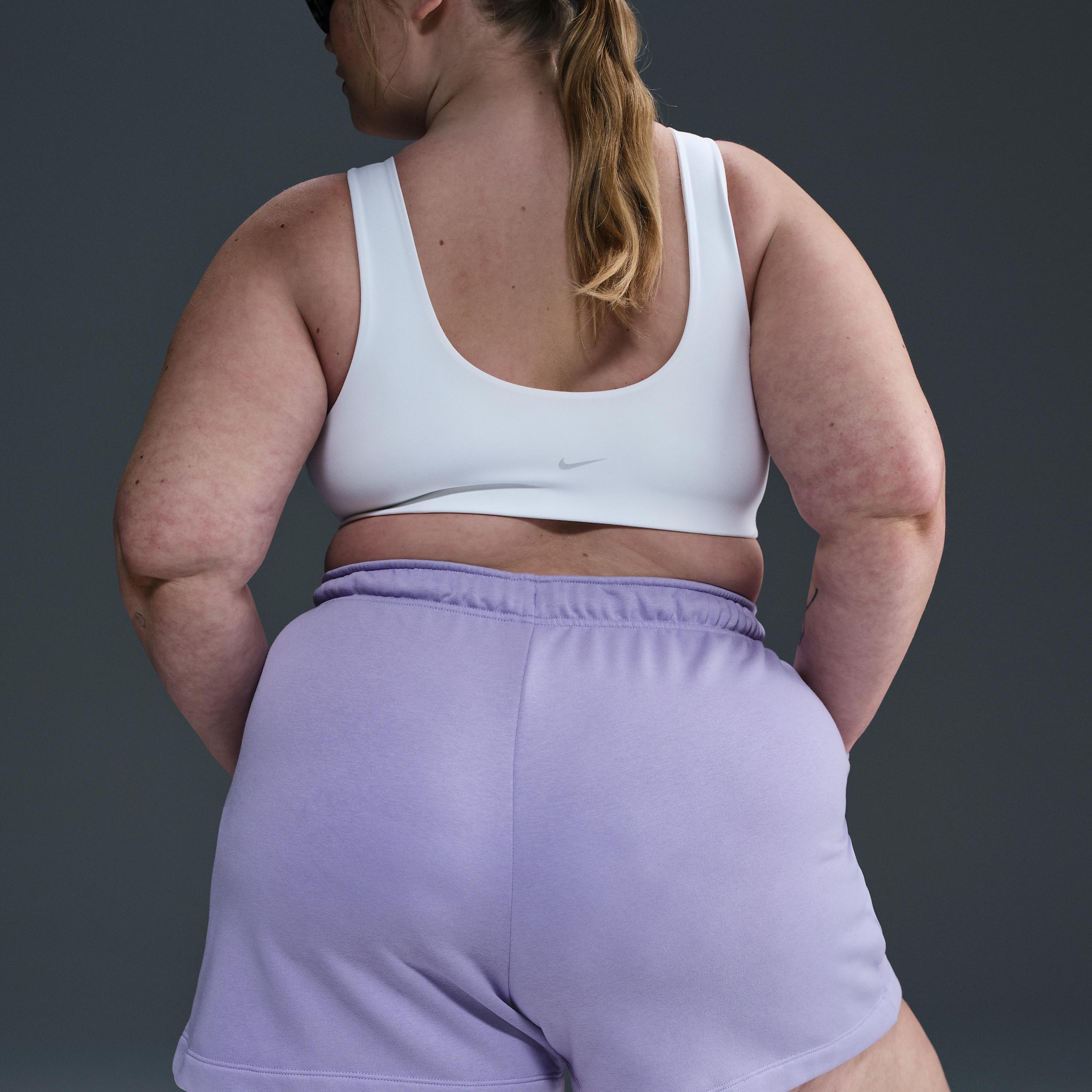 Women's Nike Sportswear Club Fleece Mid-Rise 4" Graphic Shorts (Plus Size) Product Image