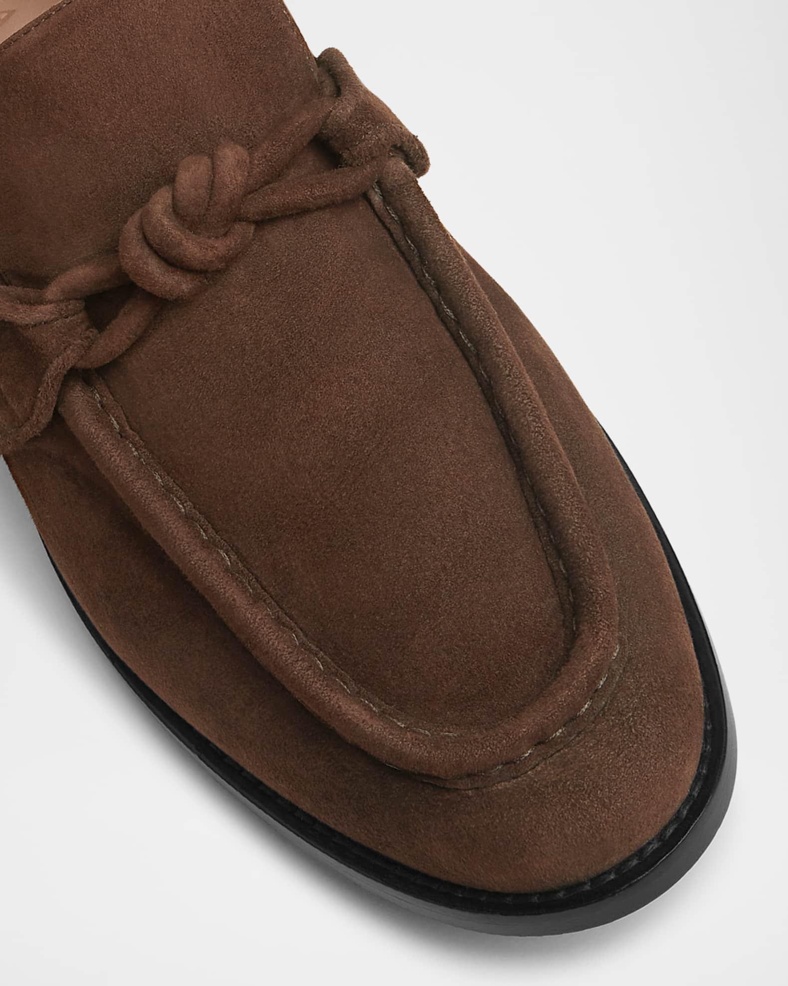 Men's Astaire Suede Knot Loafers Product Image