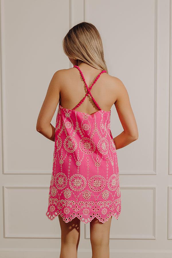 Cheerful Moment Eyelet Mini Dress Product Image