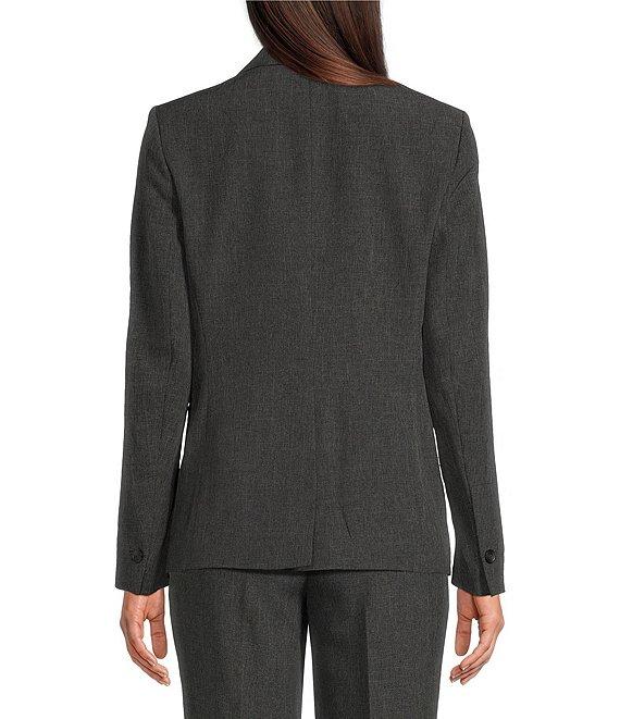Anne Klein Crossdye Stretch Notch Lapel One-Button Blazer Product Image