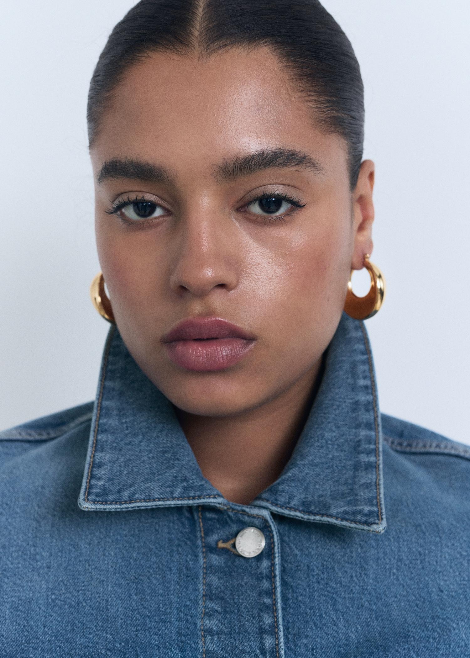 Pockets denim jacket - Women | MANGO USA Product Image