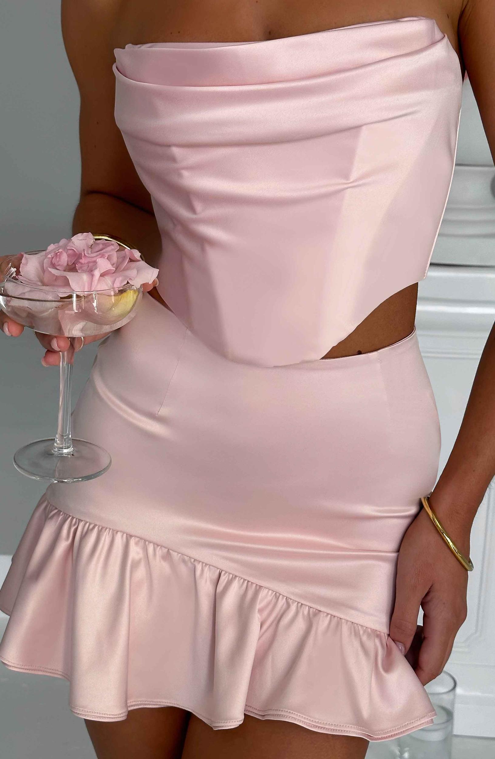 Maura Mini Skirt - Blush Product Image