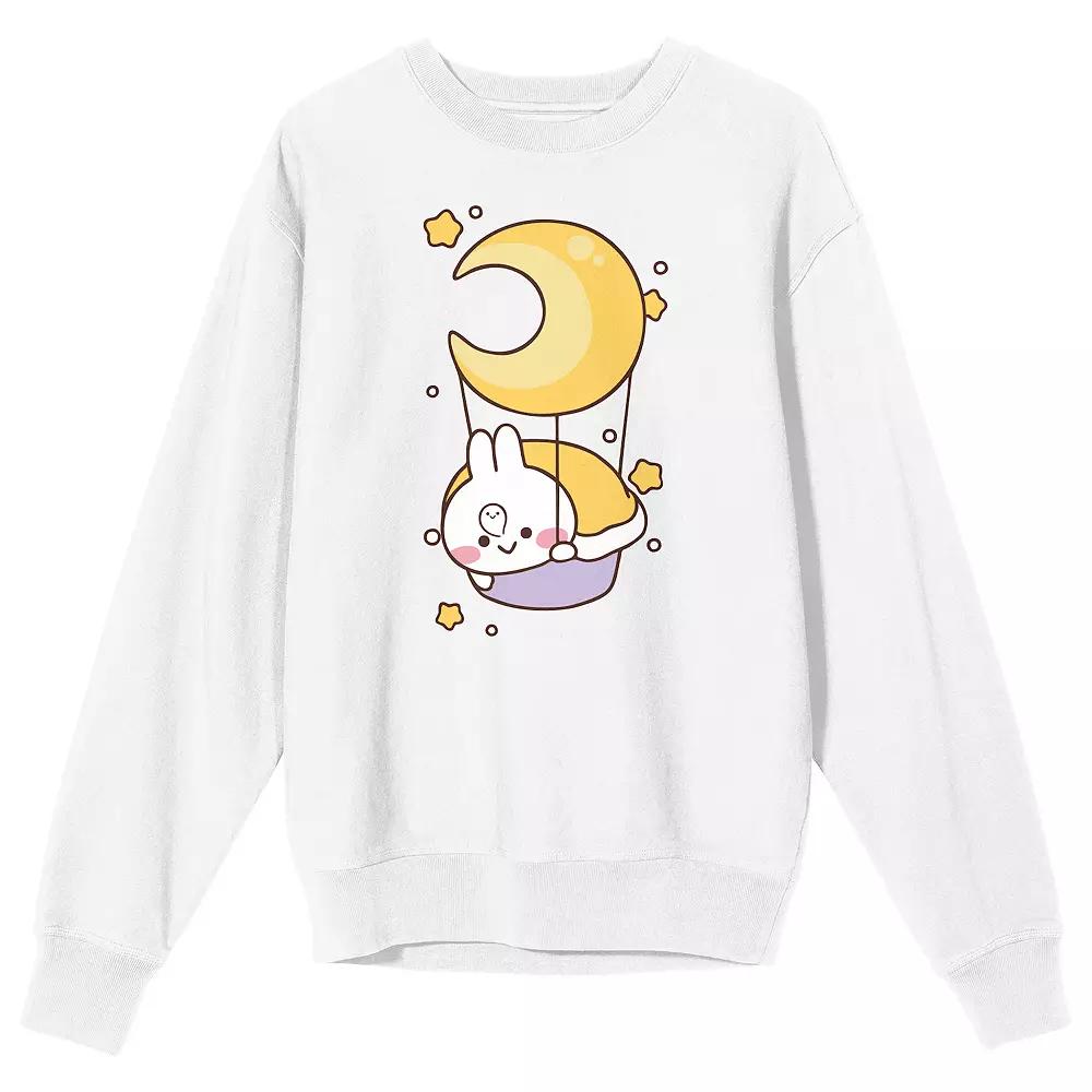 Men's Mimi & Neko Mimi on Hot Sweatshirt, Size: XL, White Product Image