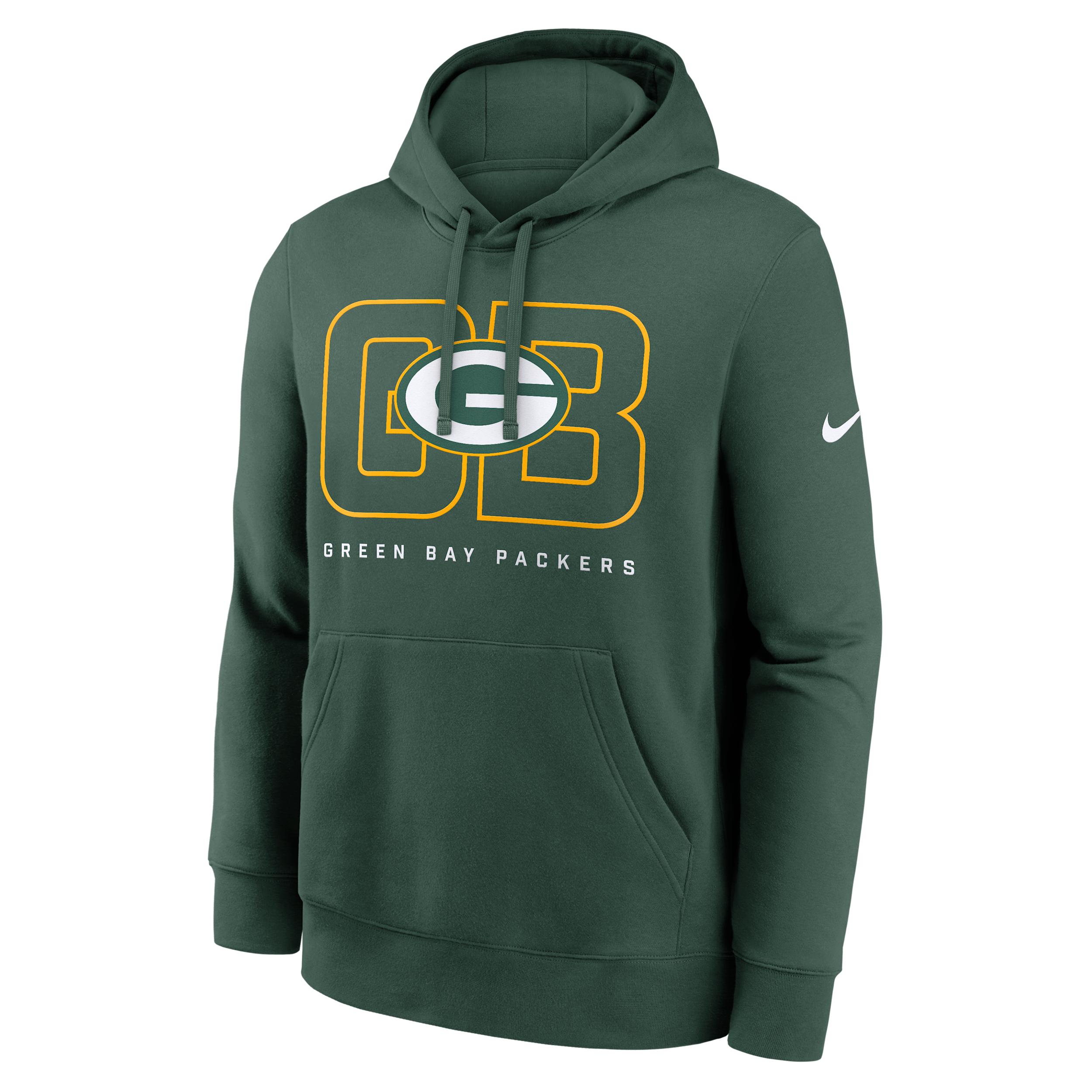 Green Bay Packers Busted Play Club Nike Mens NFL Pullover Hoodie | NKDK3EE7T-E7N Product Image