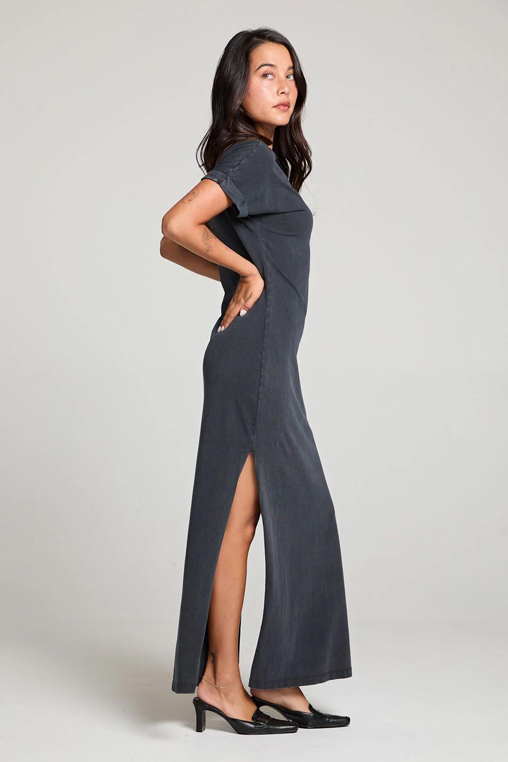 Saloonn Maxi Dress - LICORICE BLACK Product Image