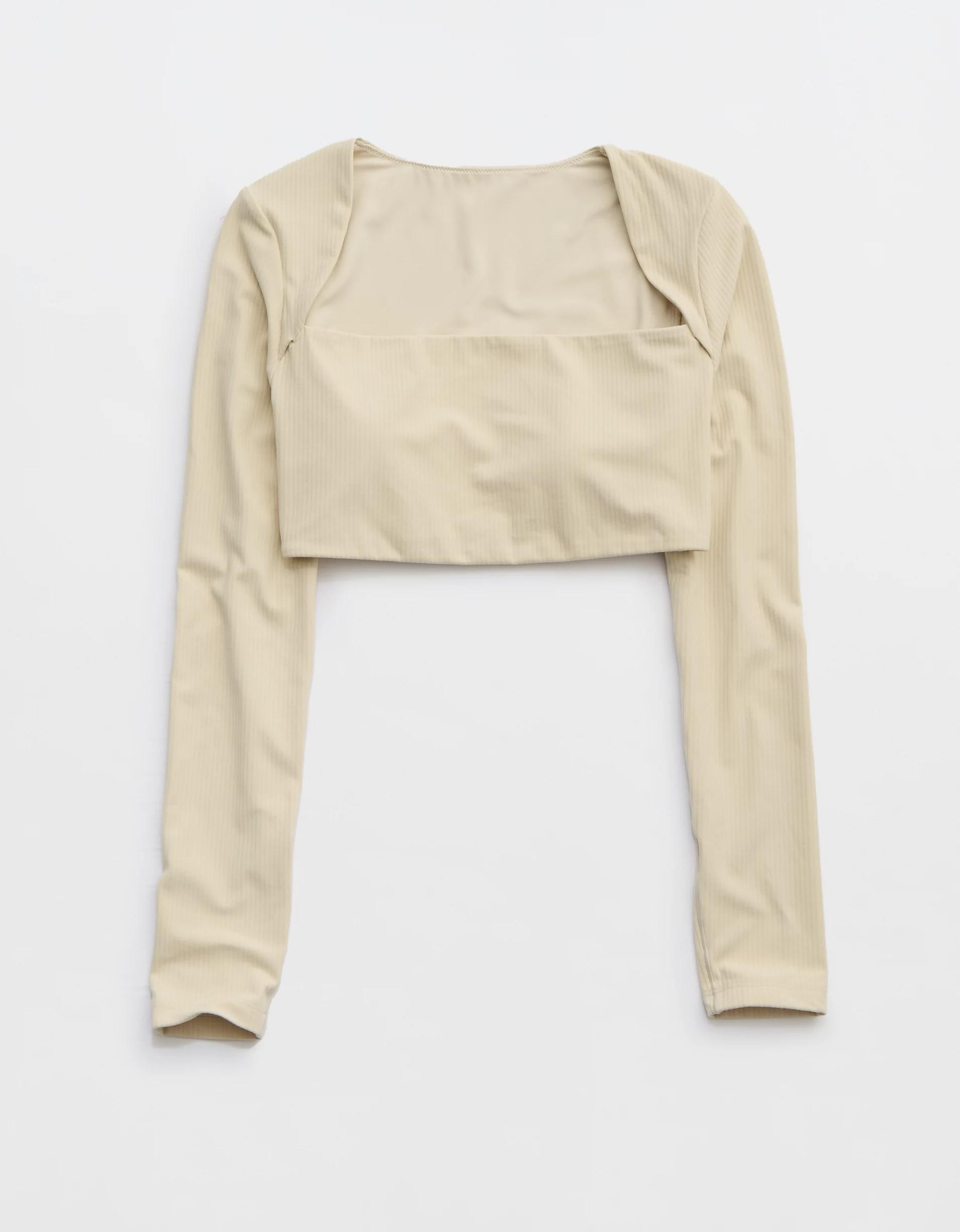 OFFLINE By Aerie Real Me XTRA Ribbed Long Sleeve Bra Top Product Image