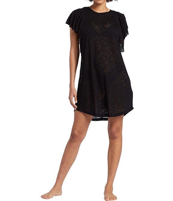 Billabong Out For Waves Flutter Sleeve Cover Up Dress Product Image