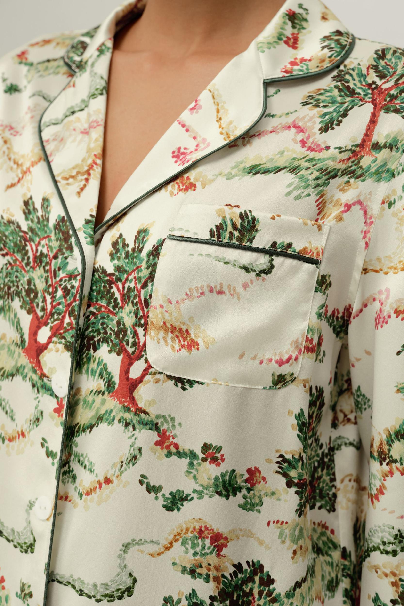 Aries Zodiac Classic Silk Pajama Set Product Image