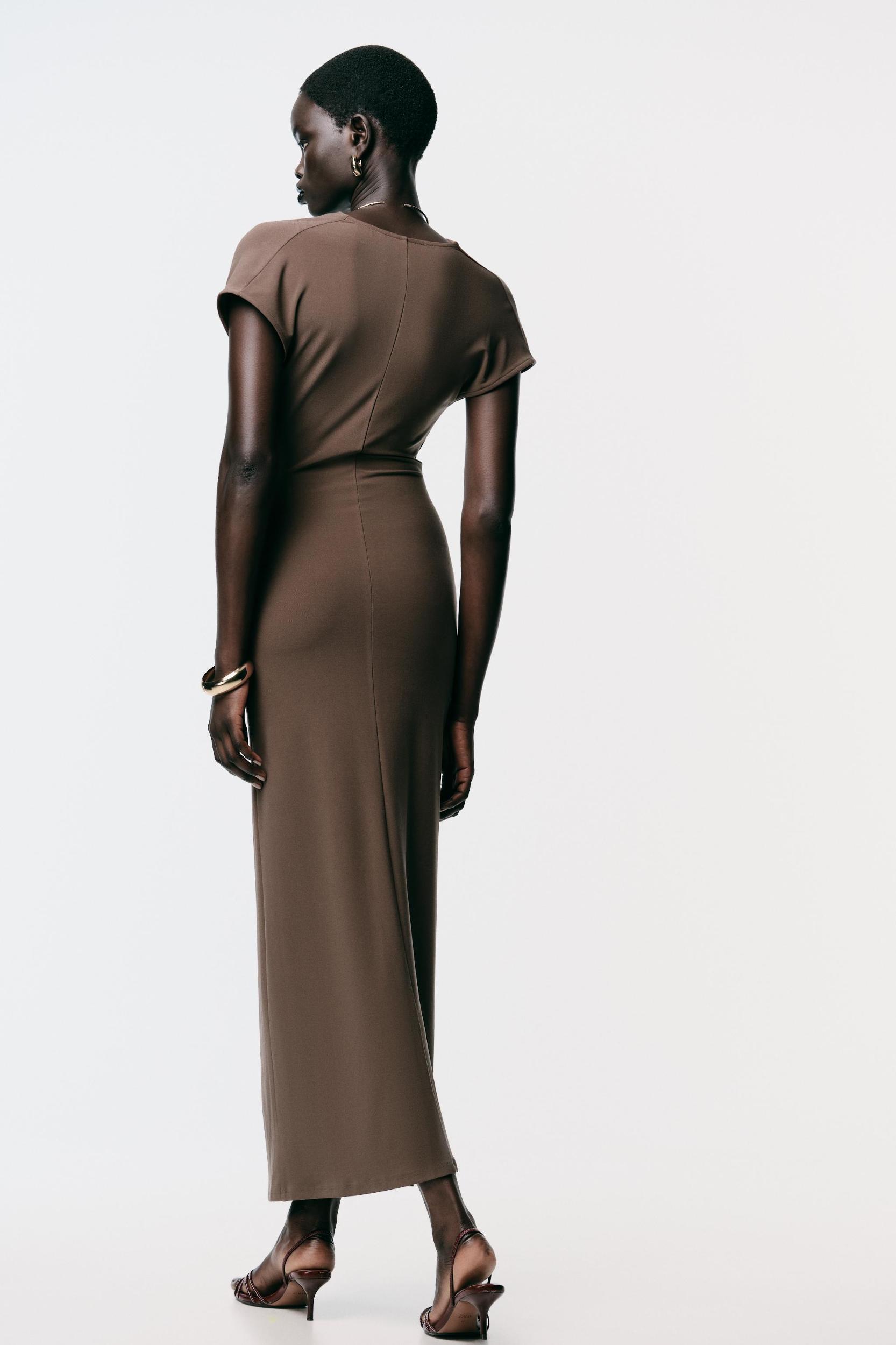 DRAPED DRESS WITH HARDWARE Product Image