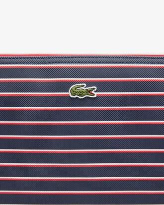 Large L.12.12 Concept Striped Clutch Product Image