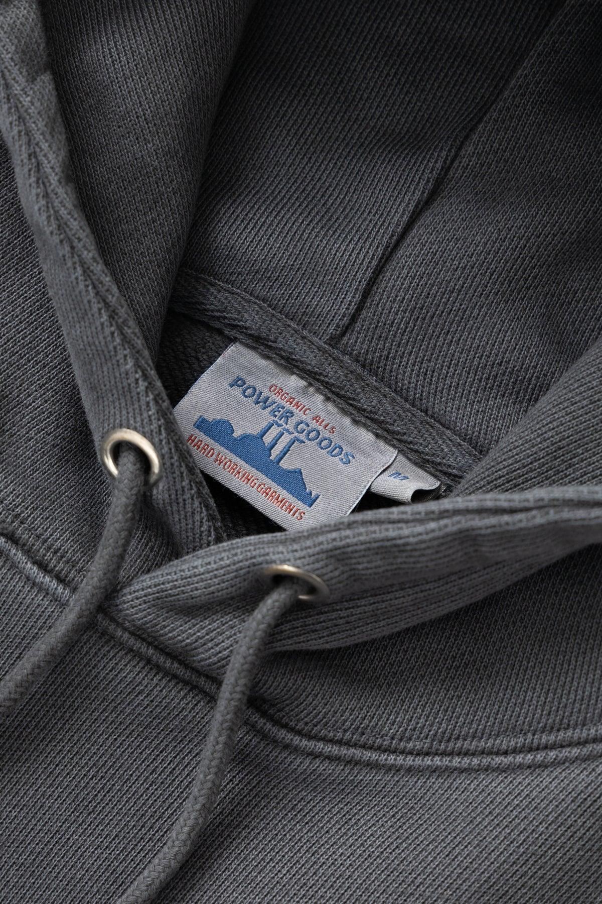 Power Goods - Loopback Hoodie - Washed Black Product Image