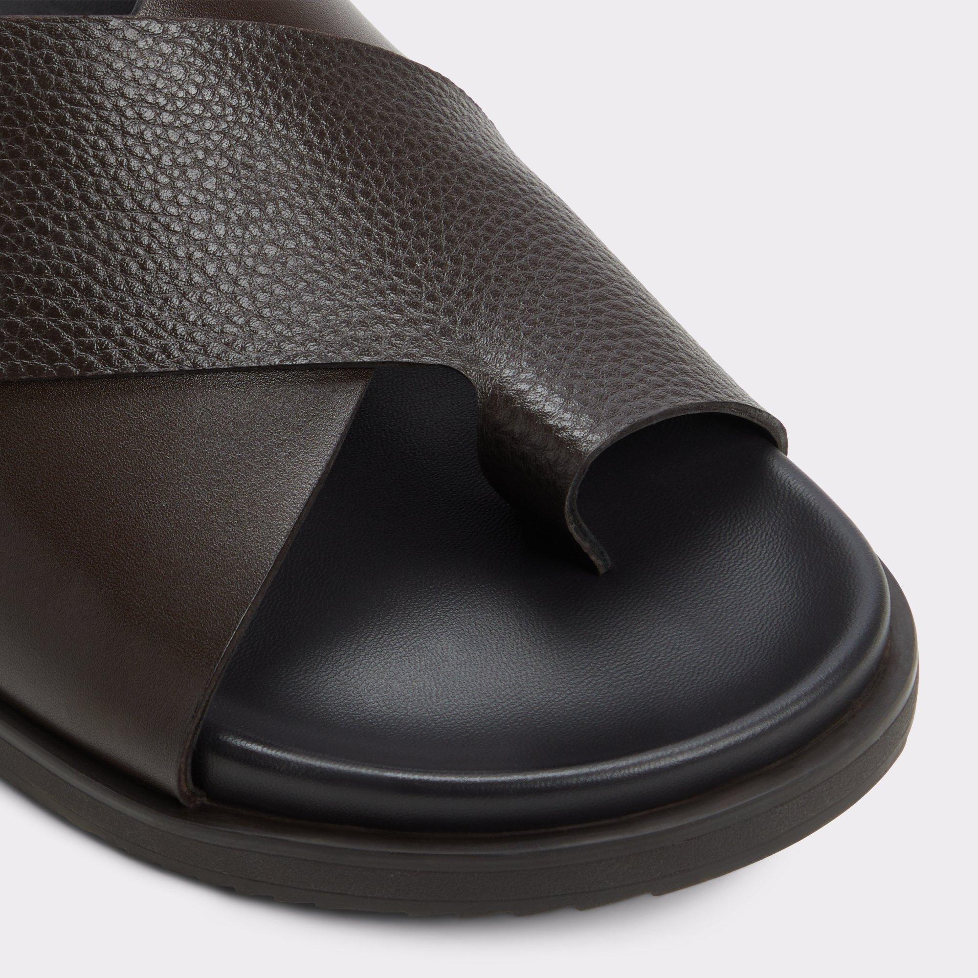 Darley Dark Brown Men's Sandals & Slides | ALDO US Product Image