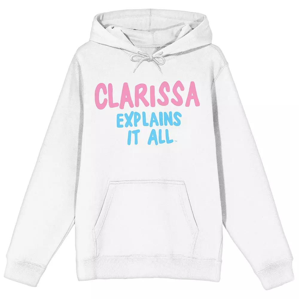 Juniors' Clarissa Explains It All Graphic Hoodie, Women's, Size: Medium, White Product Image