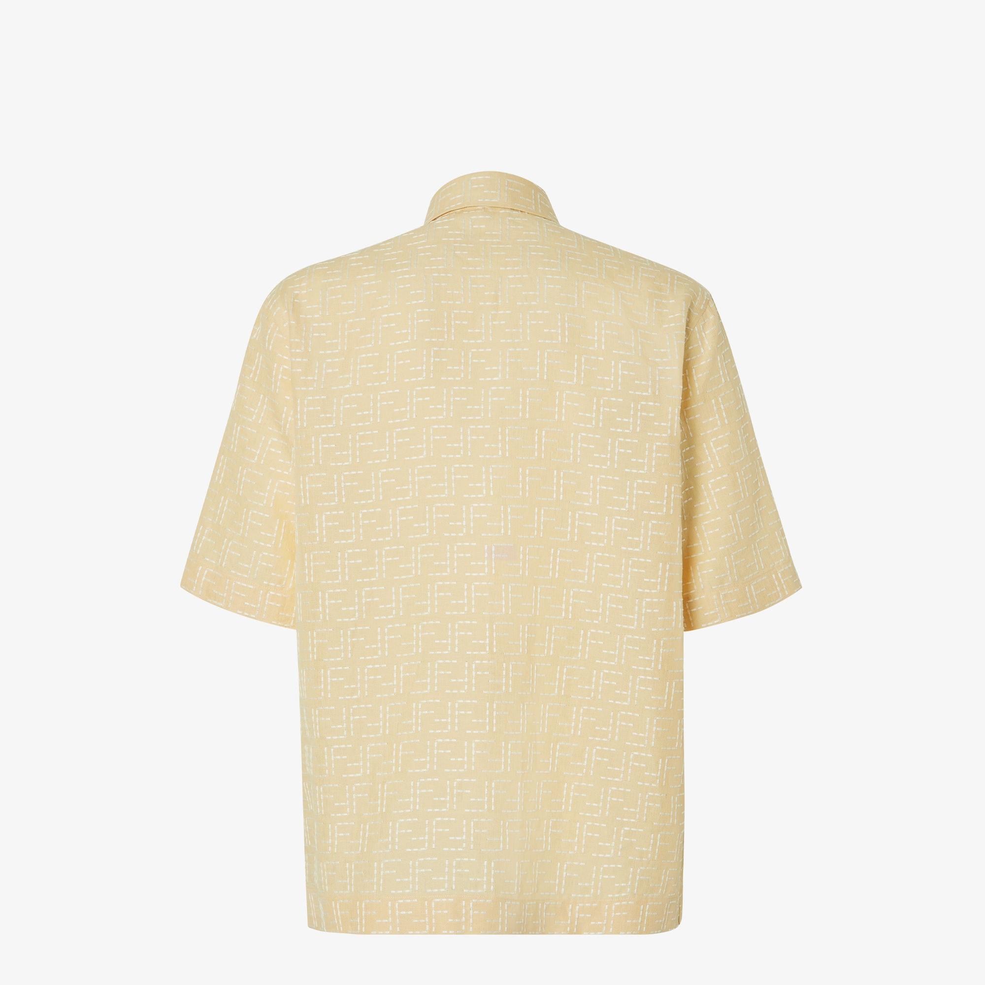 ShirtYellow linen FF jacquard shirt Product Image