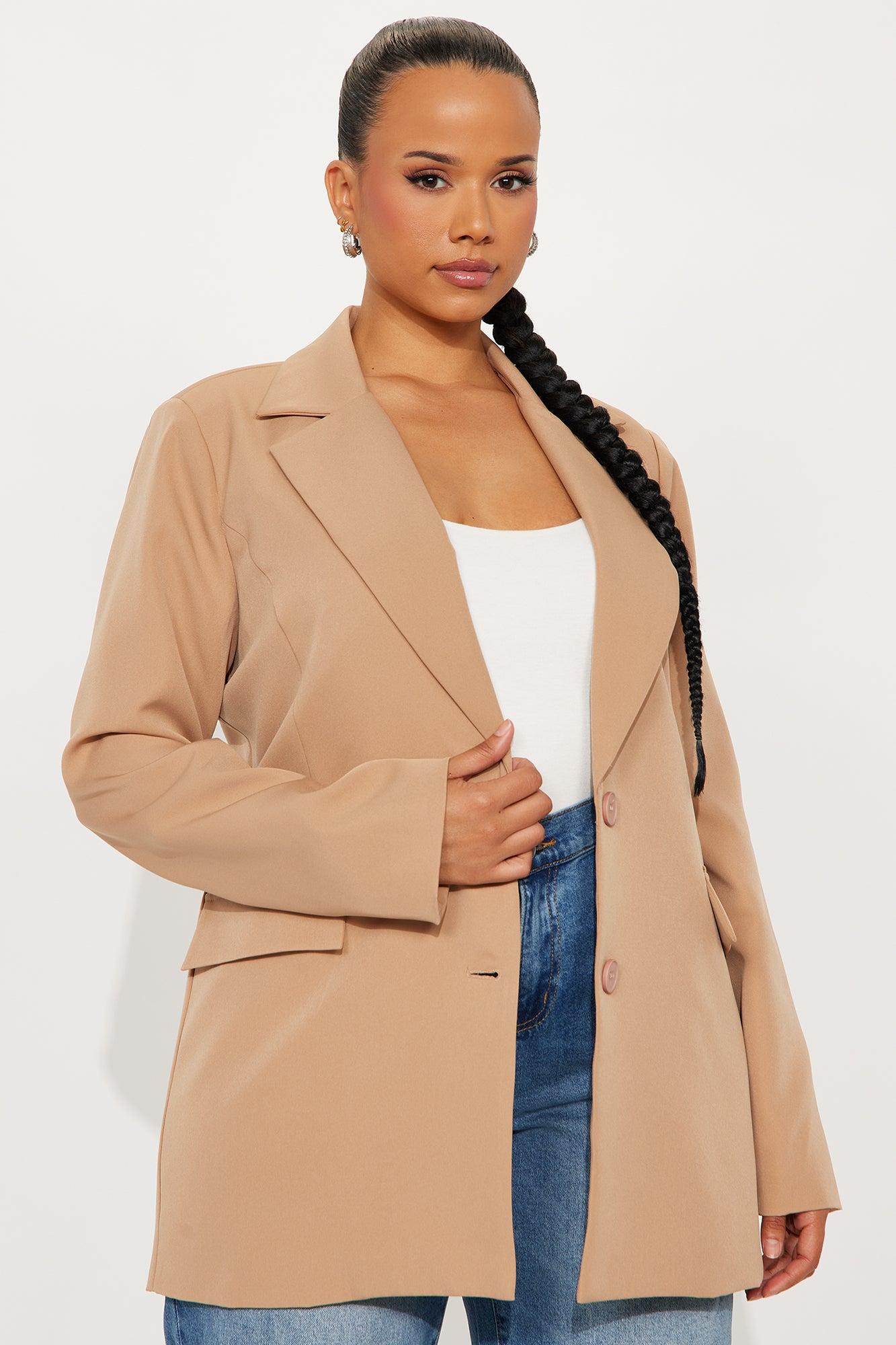 High Investment Blazer - Khaki Female Product Image