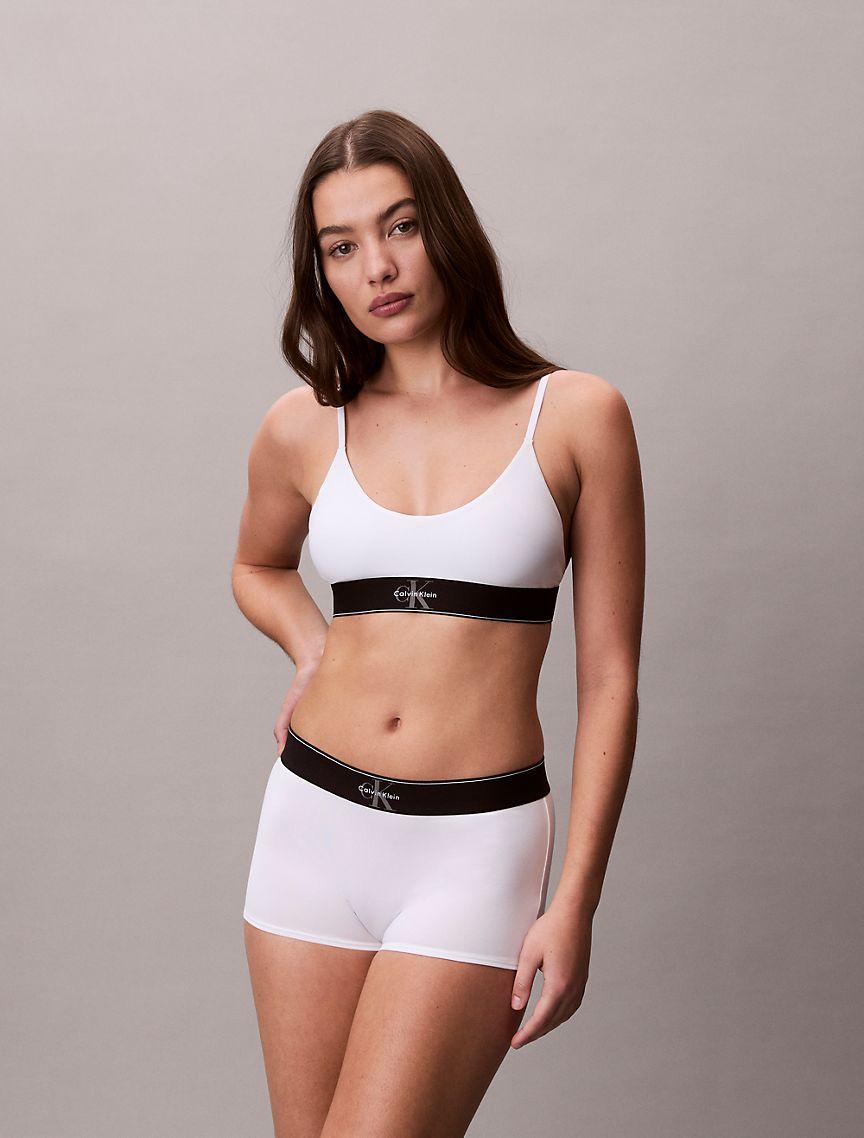 Graphic Monogram Microfiber Stretch Unlined Bralette Product Image