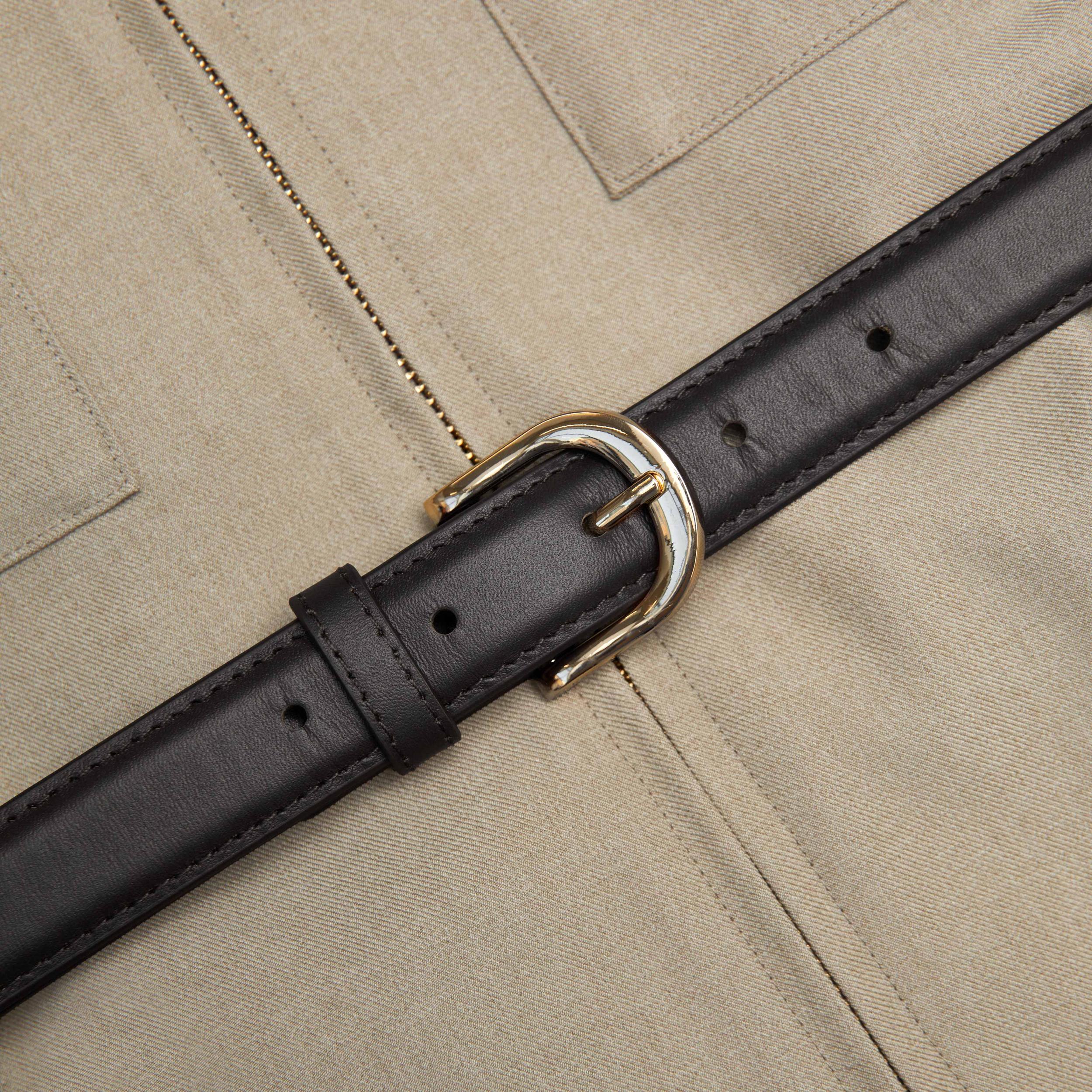 Beige Twill Maxi Dress Product Image