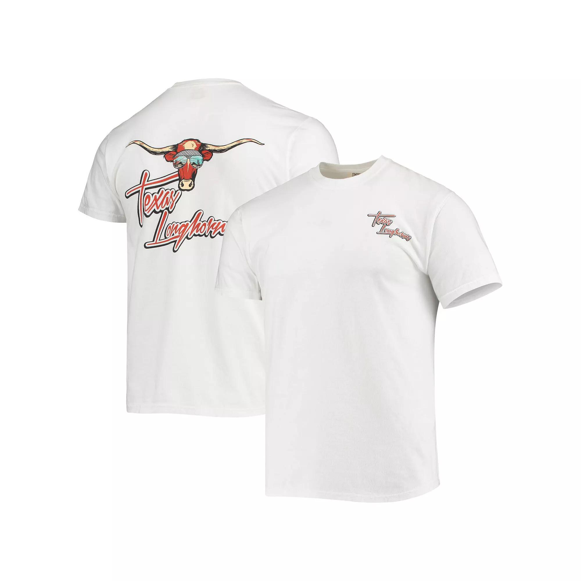 Men's White Texas Longhorns Mascot Bandana T-Shirt,  Product Image