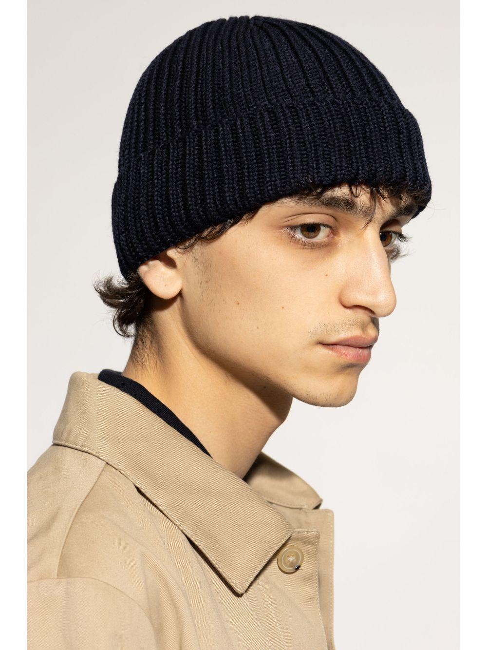 logo-patch knitted beanie Product Image