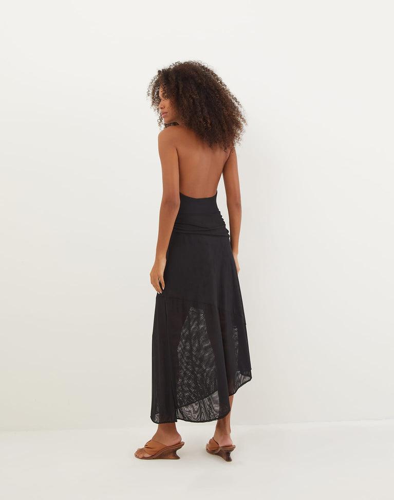 Zita Midi Dress (Exchange Only) - Black Product Image