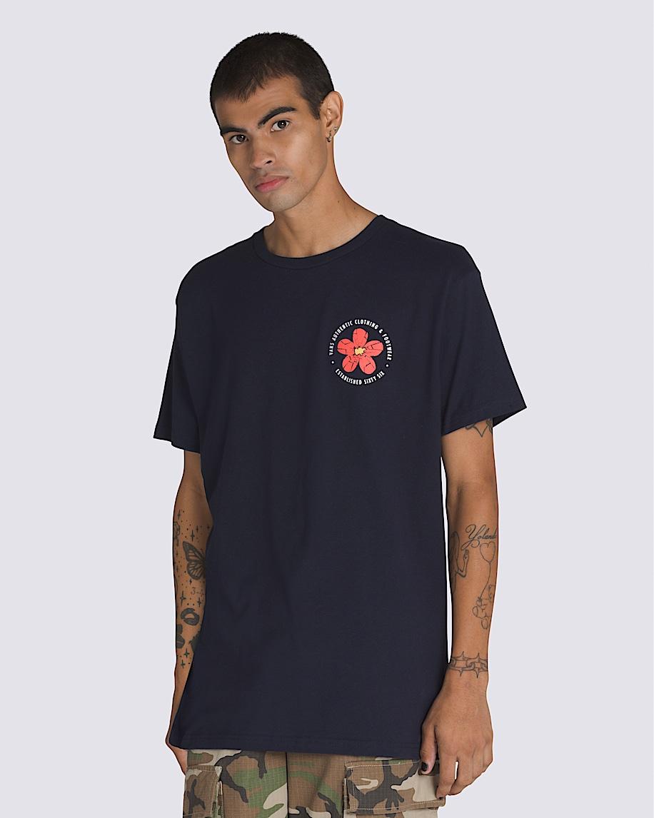 Cracked Flower T-Shirt in Black| Vans US Product Image