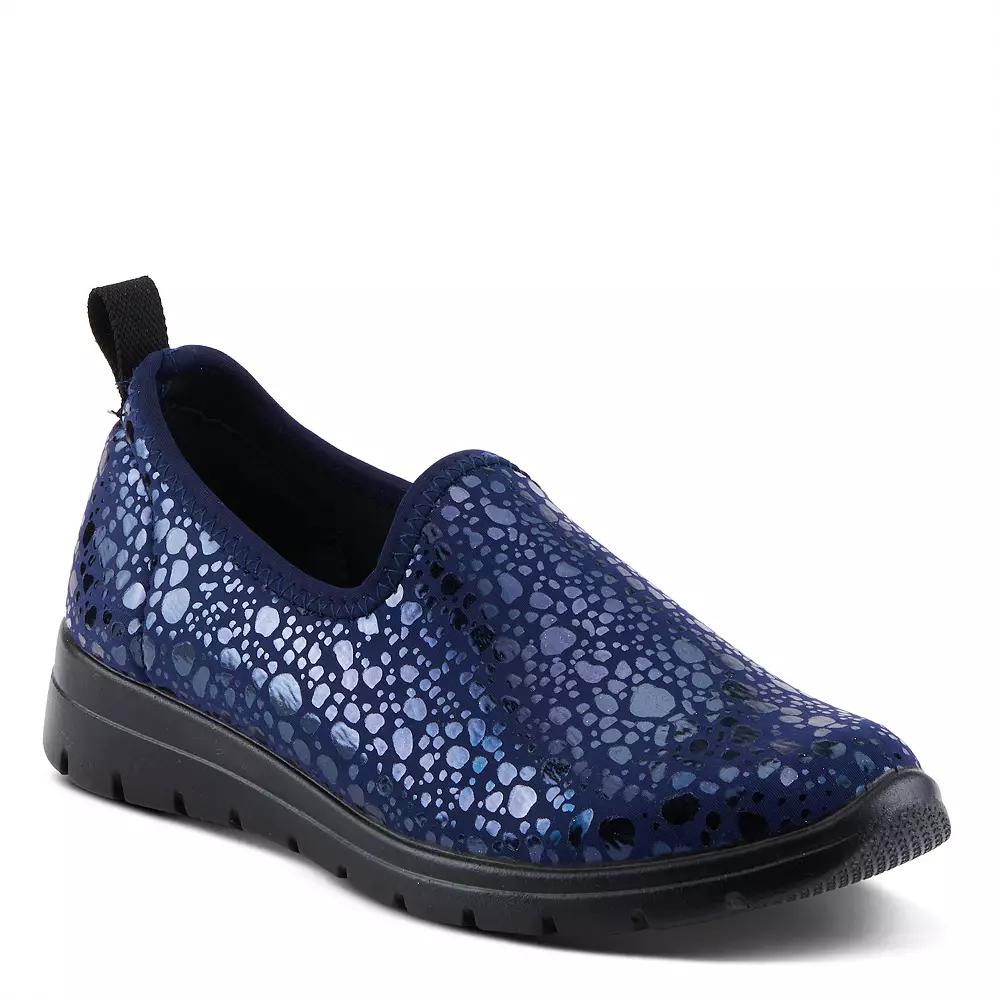 Flexus by Spring Step Women's Anisia-Croco Slip-on Shoes, Size: 40, Blue Product Image