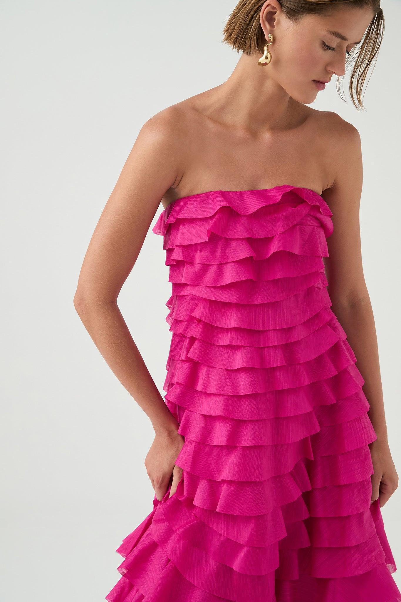 Fleur Pleated Gown Product Image