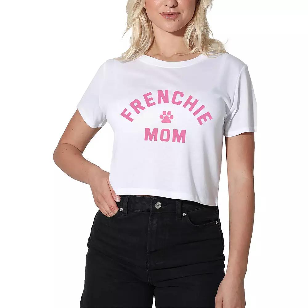 Womens Suburban Riot Frenchie Mom Crop Tee, Girls Product Image