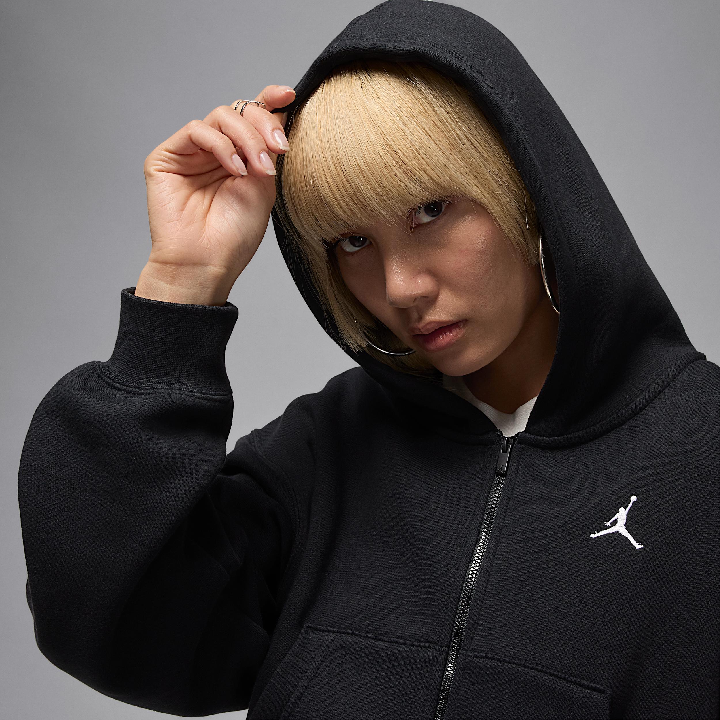 Women's Jordan Brooklyn Fleece Cropped Full-Zip Hoodie Product Image