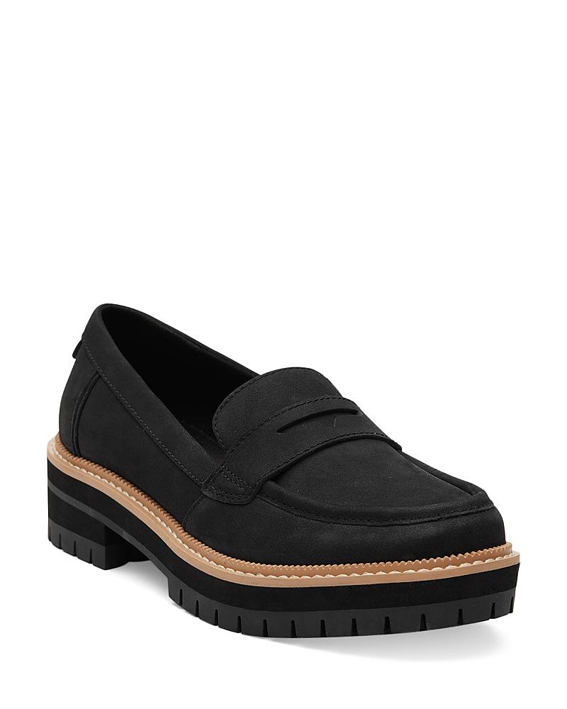 Toms Womens Cara Slip On Lug Platform Penny Loafer Flats Product Image