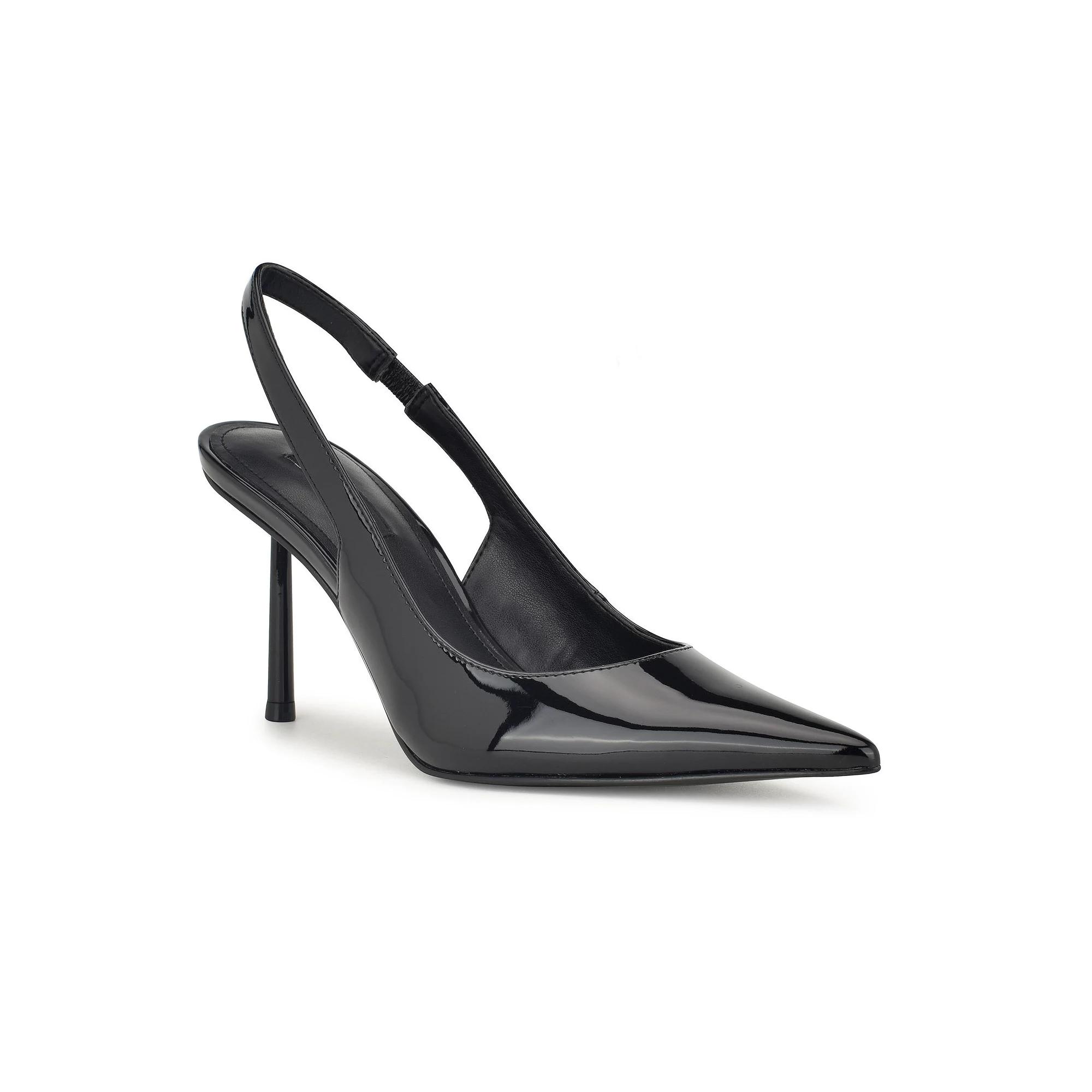 Nine West Denaye Women's Pointy Toe Stiletto Dress Pumps, Size: 8.5, Black Patent Product Image