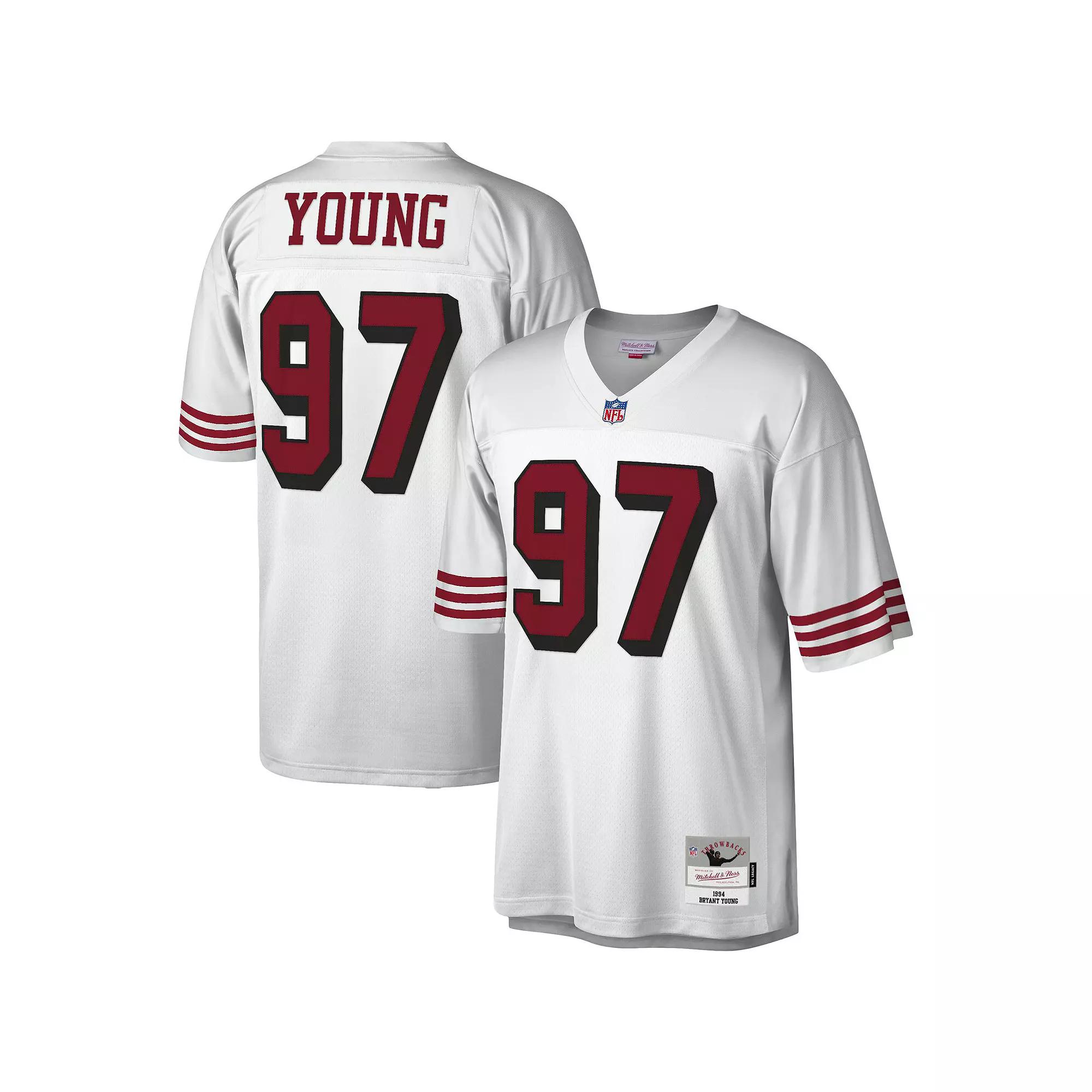 Men's Mitchell & Ness Bryant Young White San Francisco 49ers Legacy Replica Jersey,  Product Image
