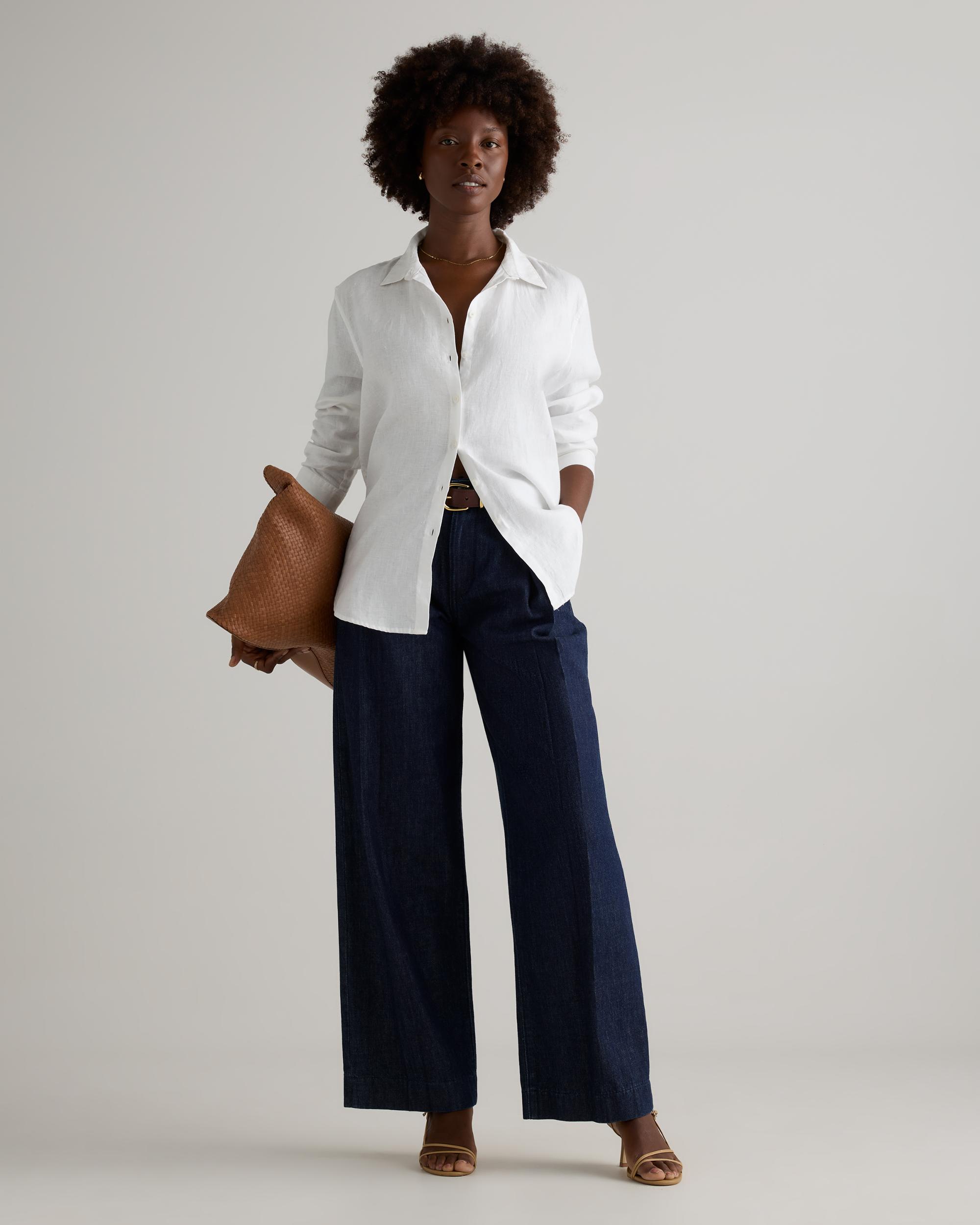 Quince | Women's Long Sleeve Shirt Linen Product Image