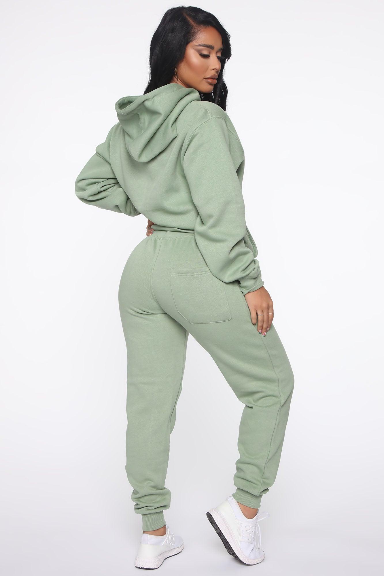 Stole Your Boyfriend's Oversized Jogger - Sage Product Image