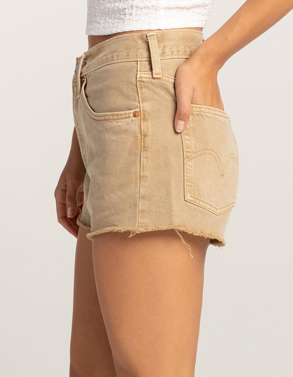 LEVI'S 501 High Rise Womens Denim Shorts - Dusty Safari - TAN Product Image