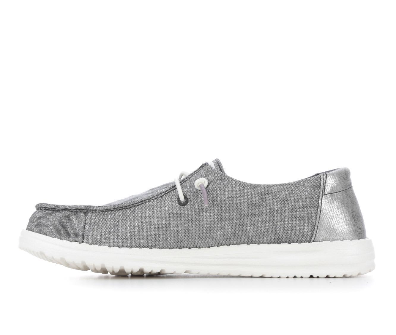 Women's HEYDUDE Wendy Metallic Sparkle Casual Shoes Product Image