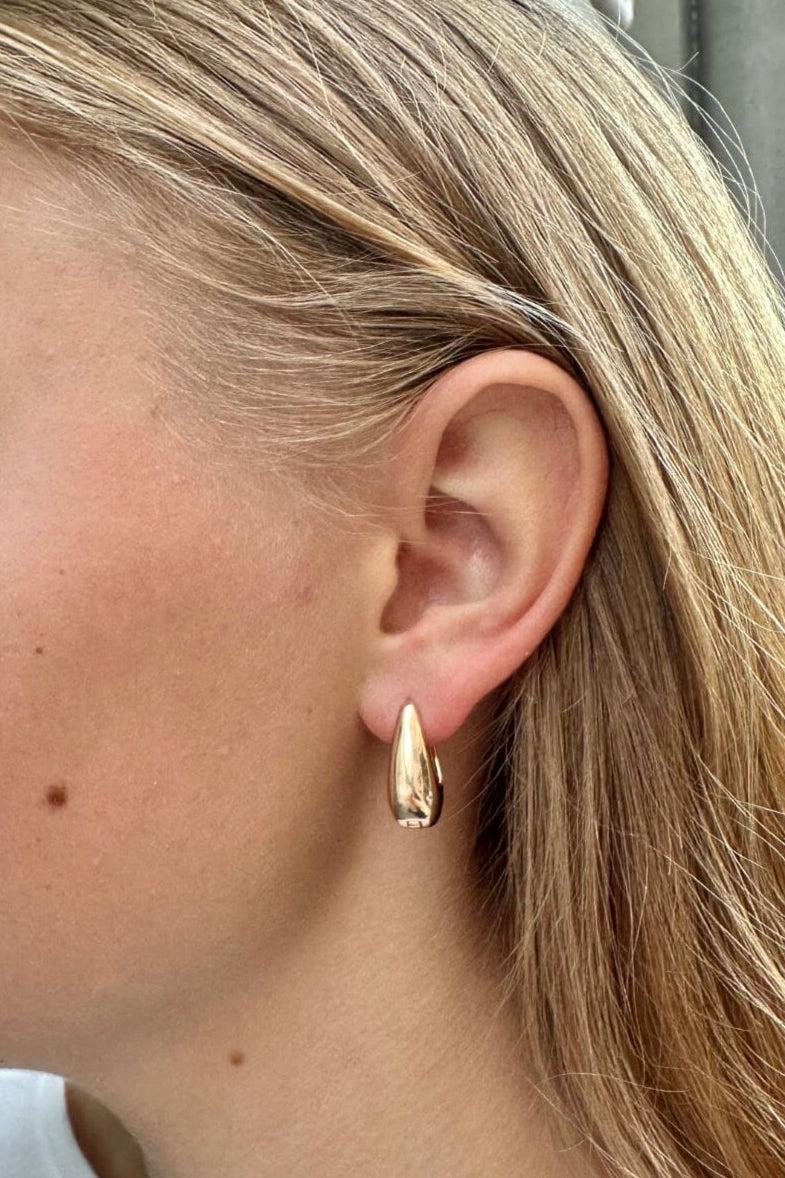 Gold Hoop Earrings Product Image