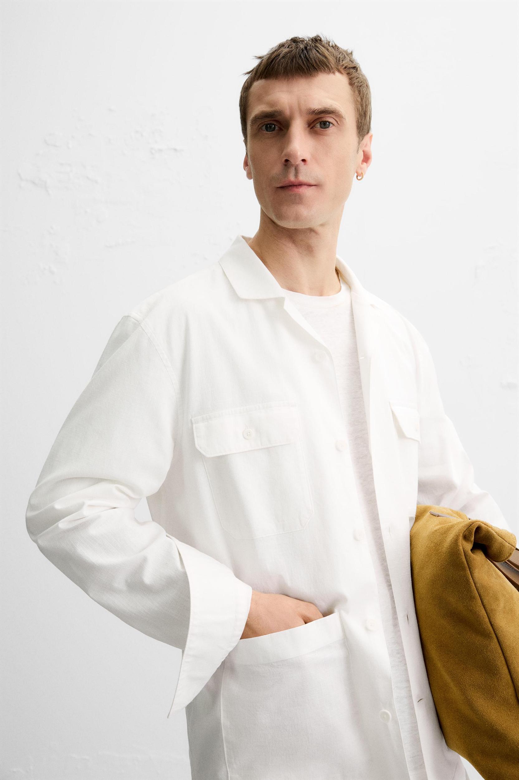 COTTON SHIRT WITH POCKETS Product Image