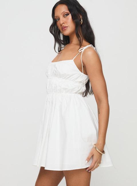 Jacksonne Mini Dress White Product Image