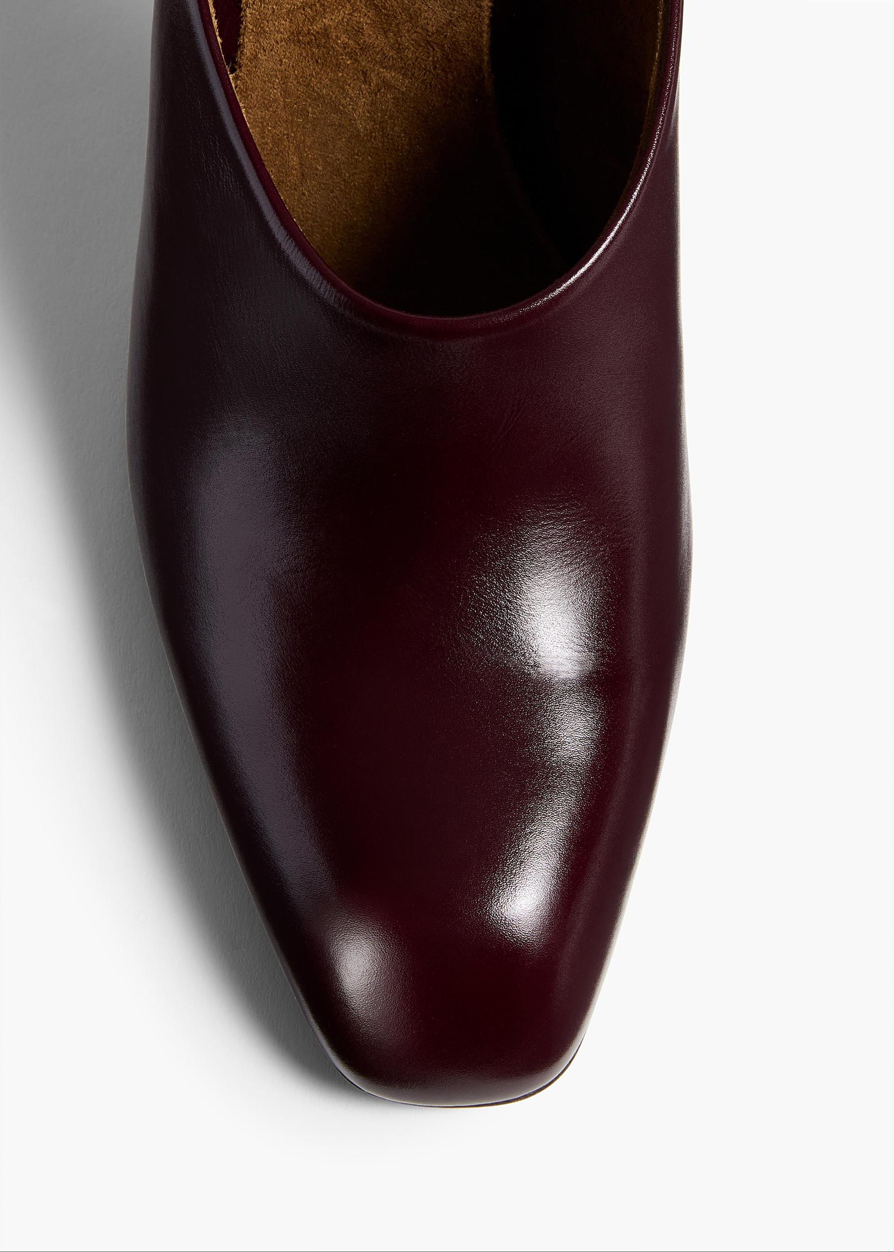 Colt Mule in Bordeaux Glazed Leather Product Image