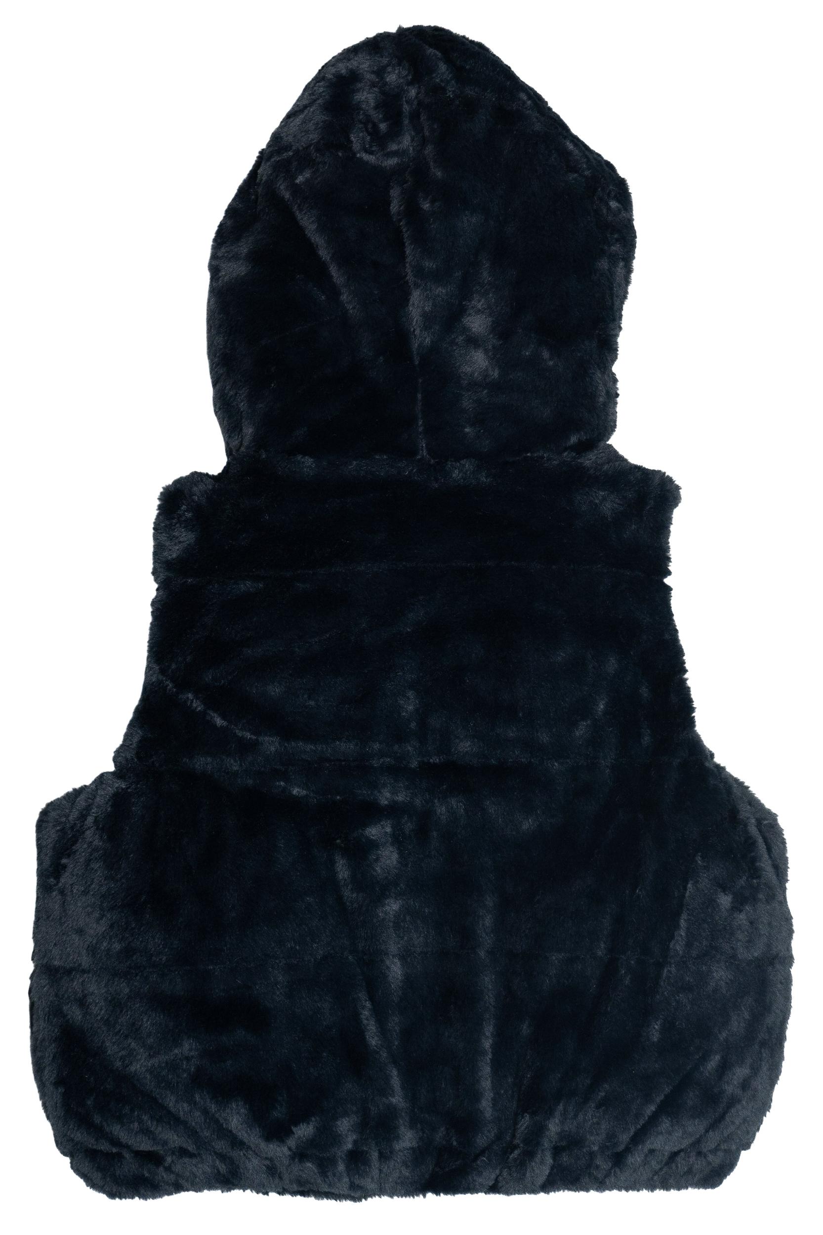 Faux Fur Hooded Vest Product Image